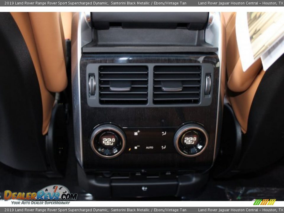 2019 Land Rover Range Rover Sport Supercharged Dynamic Santorini Black Metallic / Ebony/Vintage Tan Photo #29