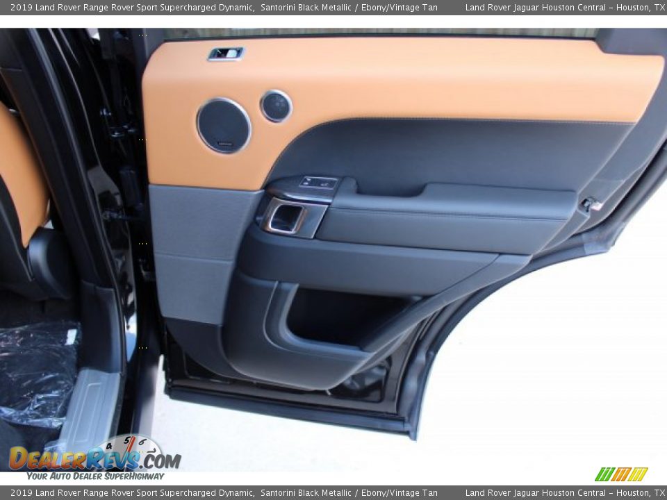 2019 Land Rover Range Rover Sport Supercharged Dynamic Santorini Black Metallic / Ebony/Vintage Tan Photo #33