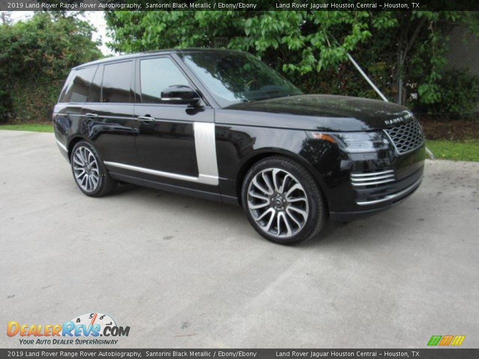 2019 Land Rover Range Rover Autobiography Santorini Black Metallic / Ebony/Ebony Photo #1
