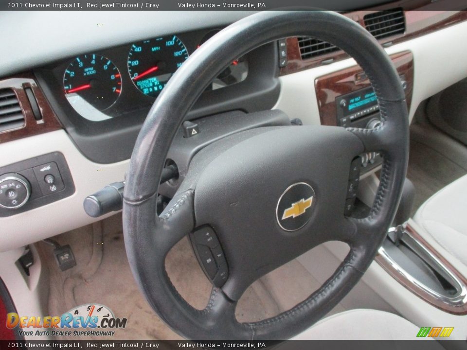2011 Chevrolet Impala LT Red Jewel Tintcoat / Gray Photo #11