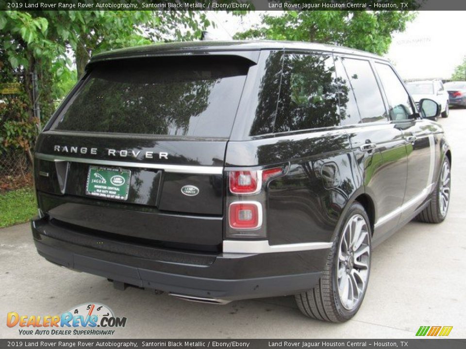 2019 Land Rover Range Rover Autobiography Santorini Black Metallic / Ebony/Ebony Photo #7