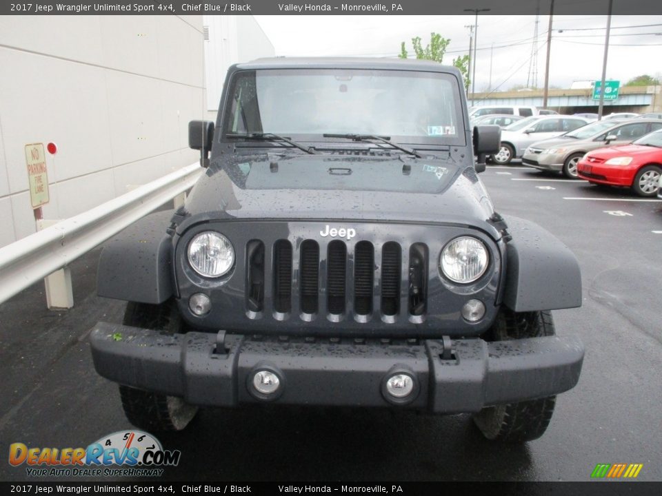 2017 Jeep Wrangler Unlimited Sport 4x4 Chief Blue / Black Photo #8
