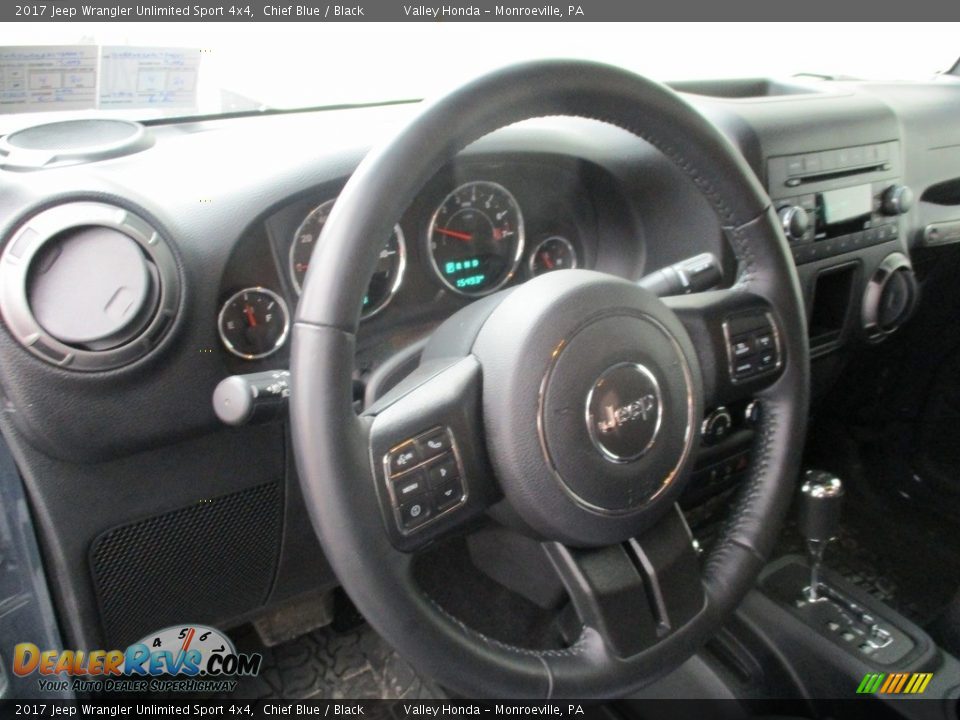 2017 Jeep Wrangler Unlimited Sport 4x4 Chief Blue / Black Photo #13