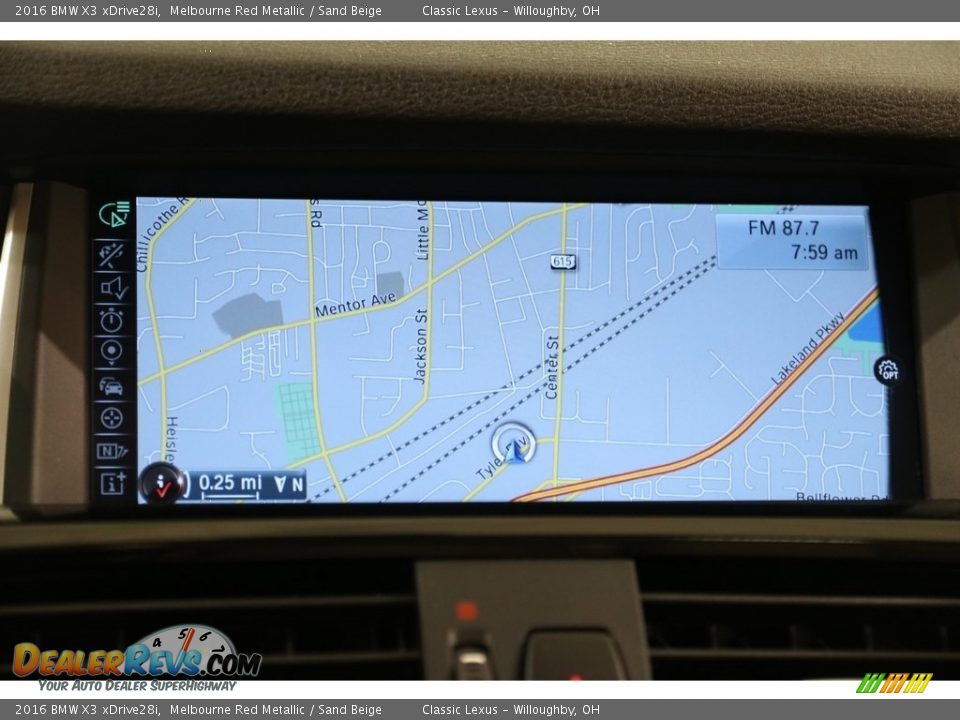 2016 BMW X3 xDrive28i Melbourne Red Metallic / Sand Beige Photo #11
