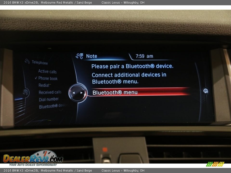 2016 BMW X3 xDrive28i Melbourne Red Metallic / Sand Beige Photo #12