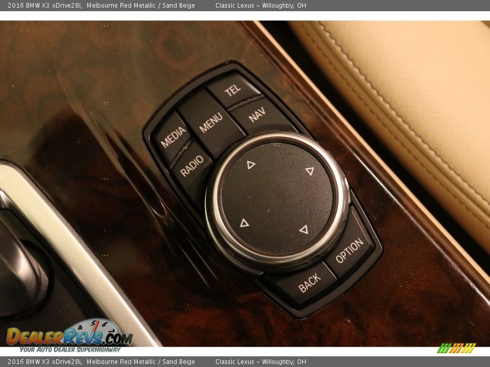 2016 BMW X3 xDrive28i Melbourne Red Metallic / Sand Beige Photo #17