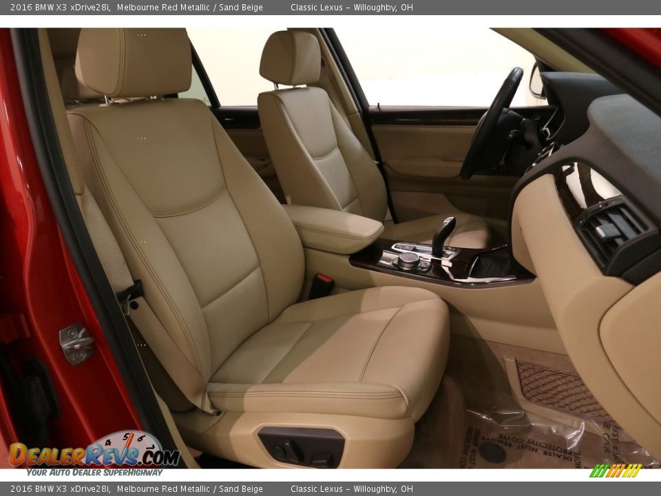 2016 BMW X3 xDrive28i Melbourne Red Metallic / Sand Beige Photo #19