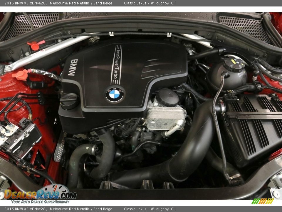 2016 BMW X3 xDrive28i Melbourne Red Metallic / Sand Beige Photo #24