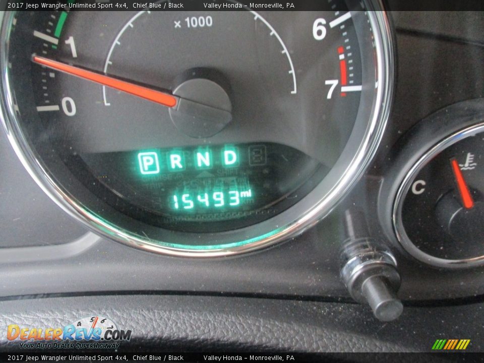 2017 Jeep Wrangler Unlimited Sport 4x4 Chief Blue / Black Photo #20