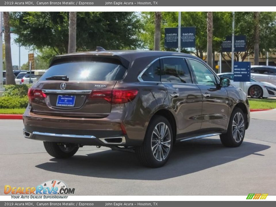 2019 Acura MDX Canyon Bronze Metallic / Espresso Photo #7