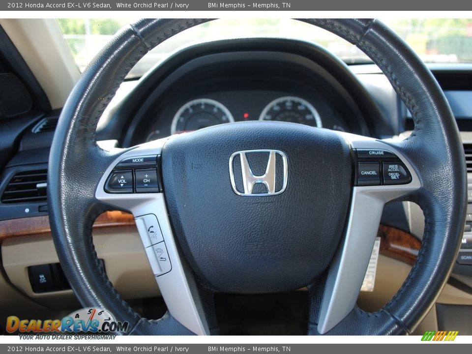 2012 Honda Accord EX-L V6 Sedan White Orchid Pearl / Ivory Photo #12