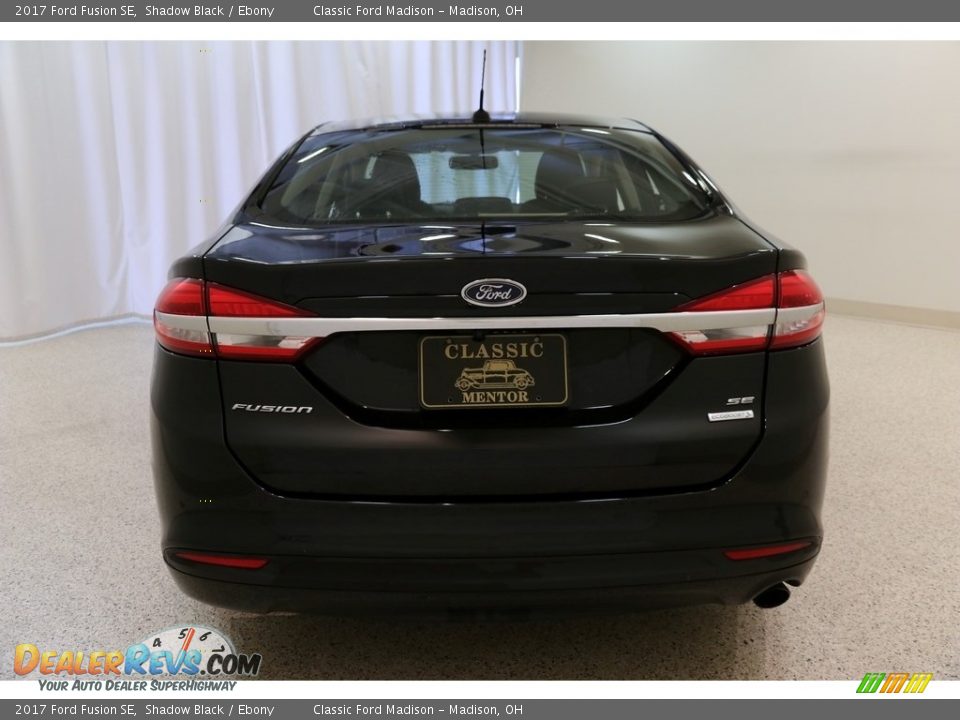 2017 Ford Fusion SE Shadow Black / Ebony Photo #18