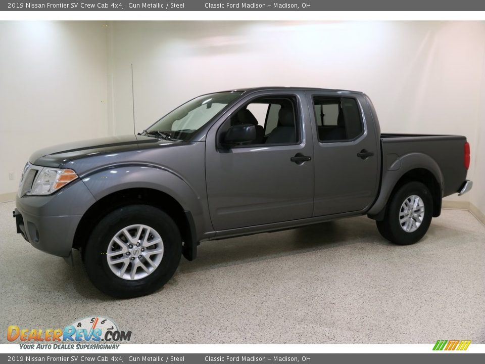 2019 Nissan Frontier SV Crew Cab 4x4 Gun Metallic / Steel Photo #3