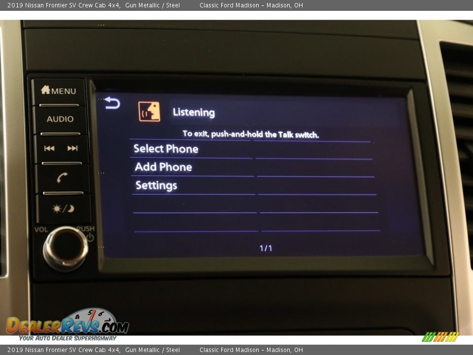 2019 Nissan Frontier SV Crew Cab 4x4 Gun Metallic / Steel Photo #12