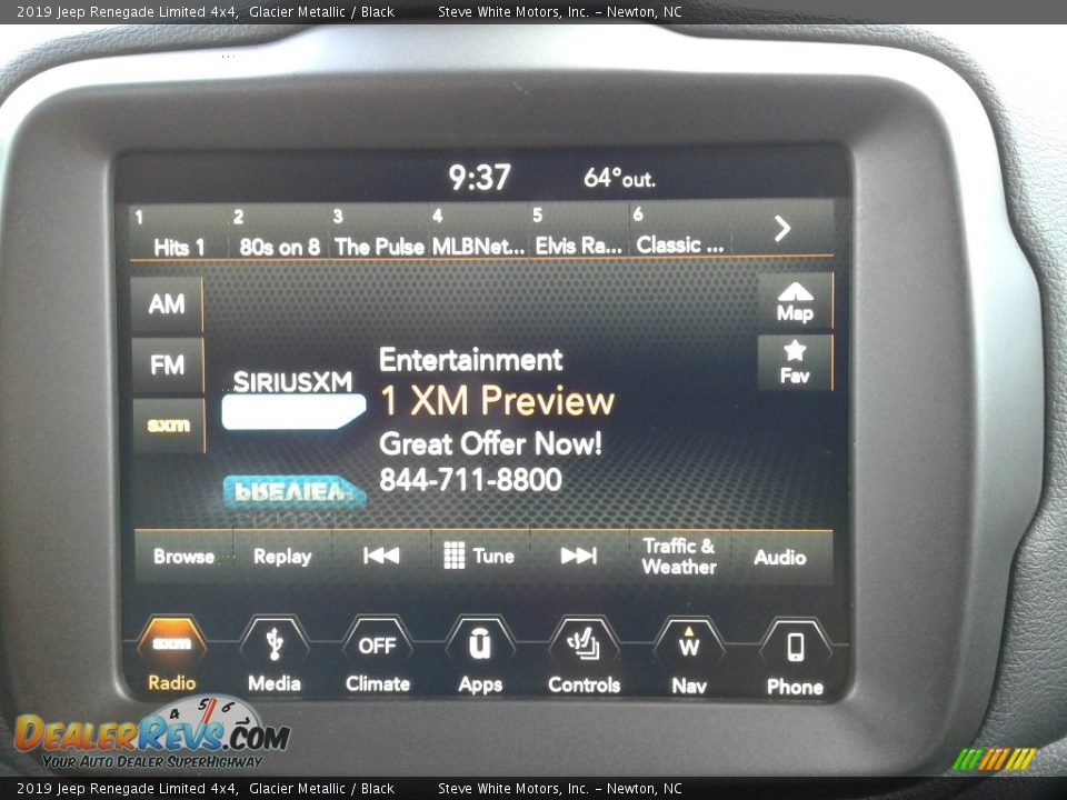 2019 Jeep Renegade Limited 4x4 Glacier Metallic / Black Photo #20