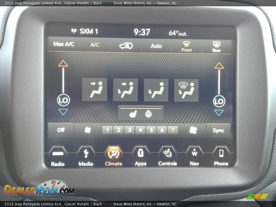 2019 Jeep Renegade Limited 4x4 Glacier Metallic / Black Photo #22