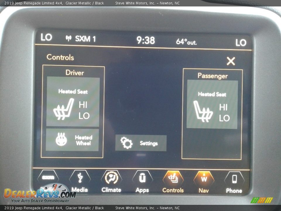 2019 Jeep Renegade Limited 4x4 Glacier Metallic / Black Photo #24