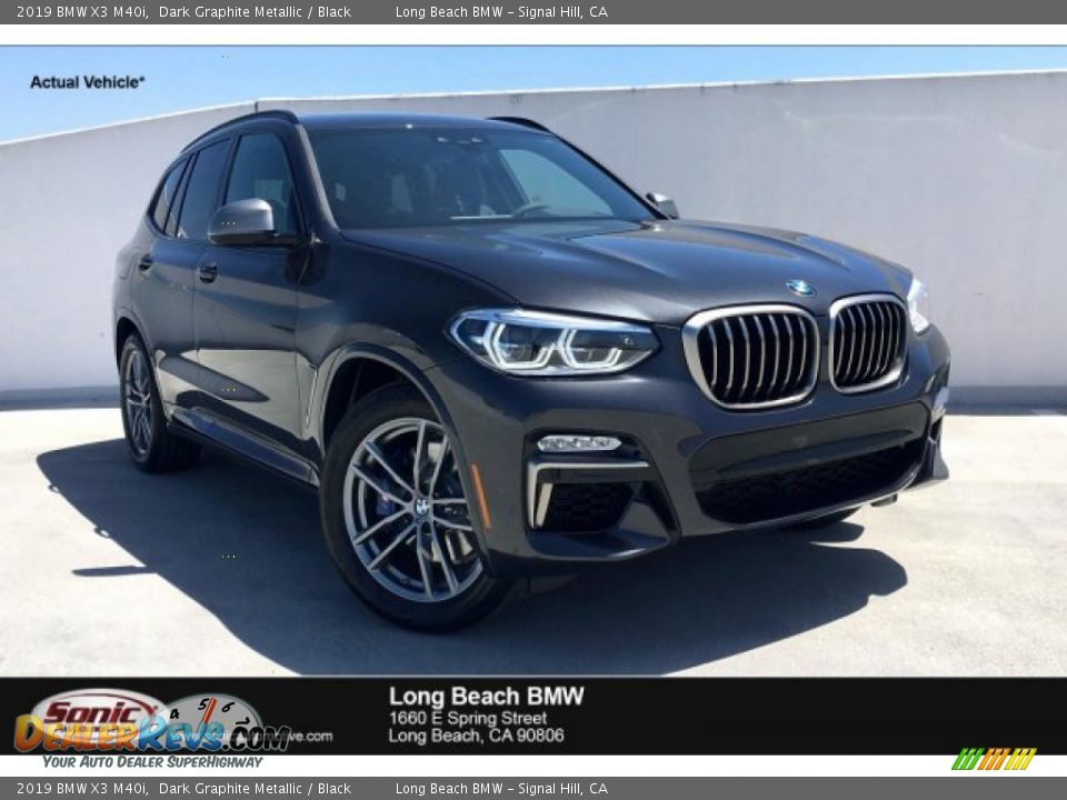 2019 BMW X3 M40i Dark Graphite Metallic / Black Photo #1