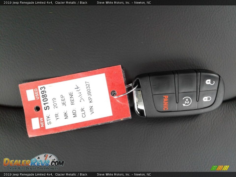 2019 Jeep Renegade Limited 4x4 Glacier Metallic / Black Photo #32