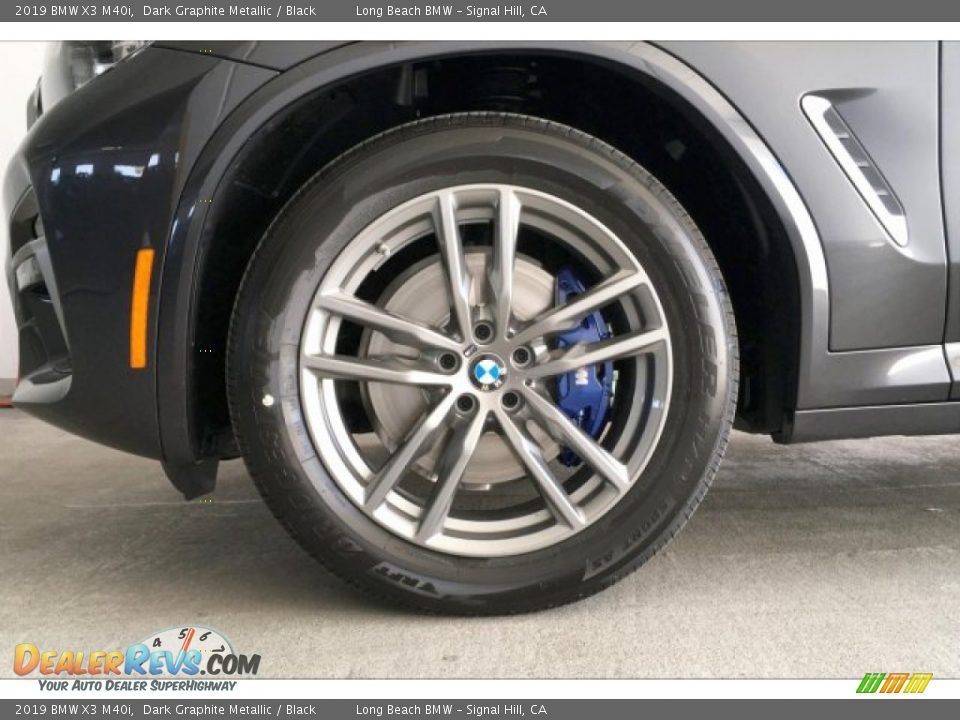 2019 BMW X3 M40i Dark Graphite Metallic / Black Photo #10