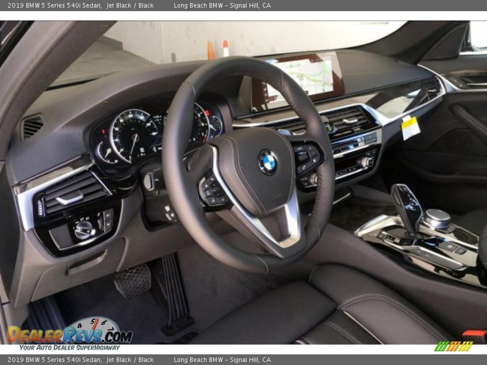 2019 BMW 5 Series 540i Sedan Jet Black / Black Photo #6