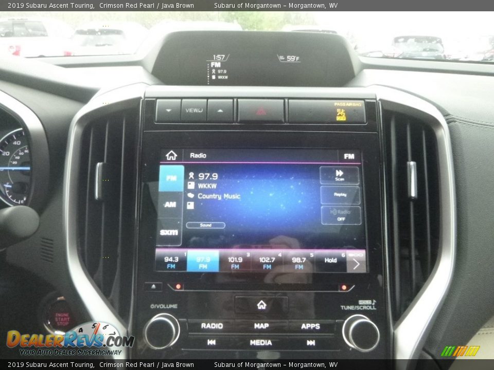 2019 Subaru Ascent Touring Crimson Red Pearl / Java Brown Photo #17