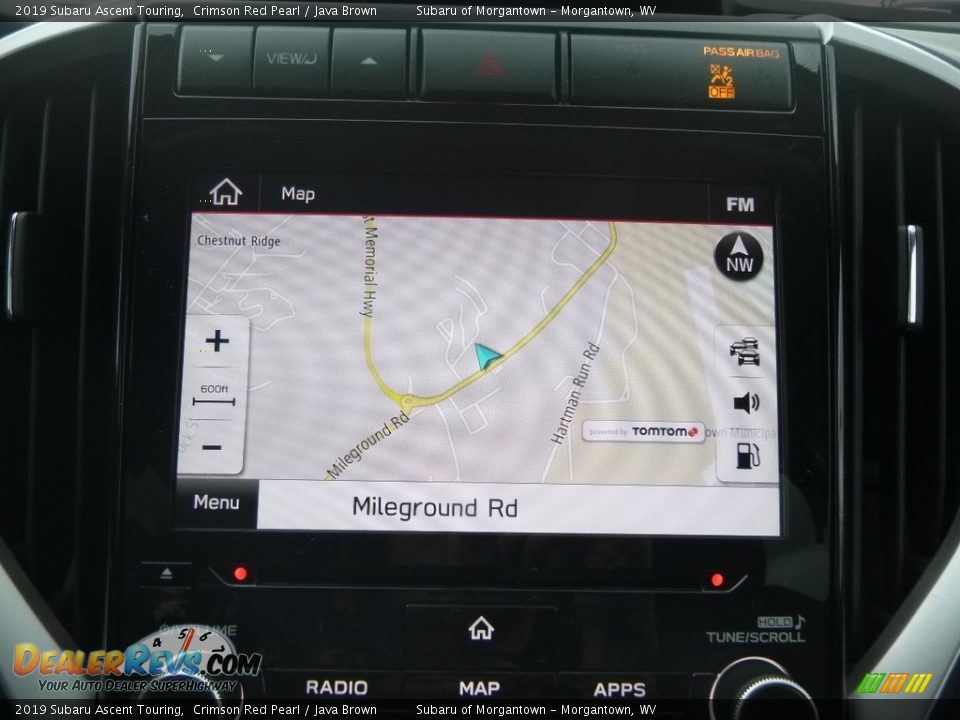 2019 Subaru Ascent Touring Crimson Red Pearl / Java Brown Photo #18