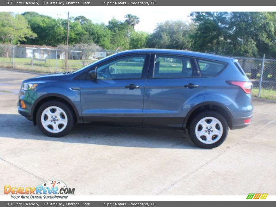 2018 Ford Escape S Blue Metallic / Charcoal Black Photo #6