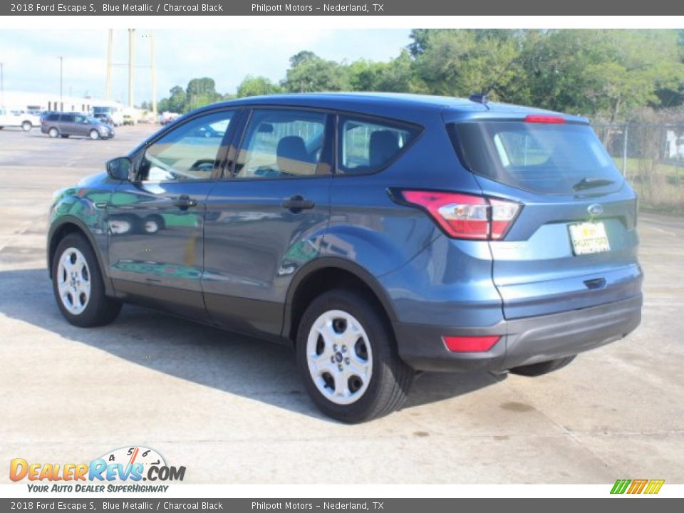 2018 Ford Escape S Blue Metallic / Charcoal Black Photo #7