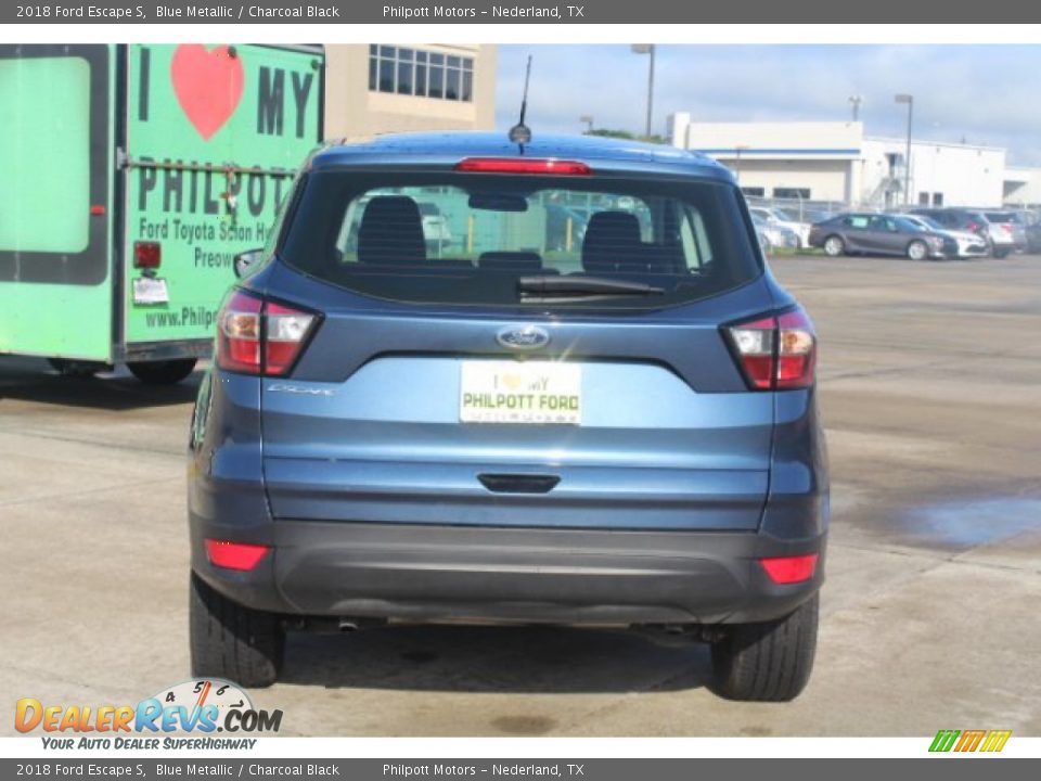 2018 Ford Escape S Blue Metallic / Charcoal Black Photo #8
