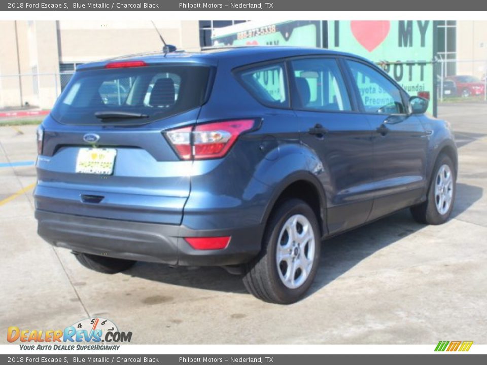 2018 Ford Escape S Blue Metallic / Charcoal Black Photo #9