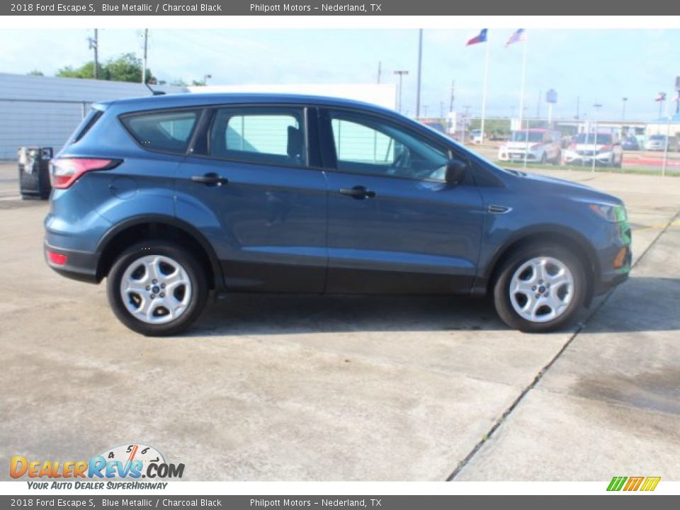 2018 Ford Escape S Blue Metallic / Charcoal Black Photo #10