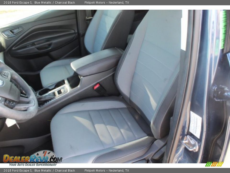 2018 Ford Escape S Blue Metallic / Charcoal Black Photo #12