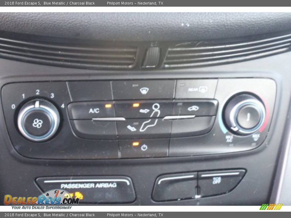 2018 Ford Escape S Blue Metallic / Charcoal Black Photo #14