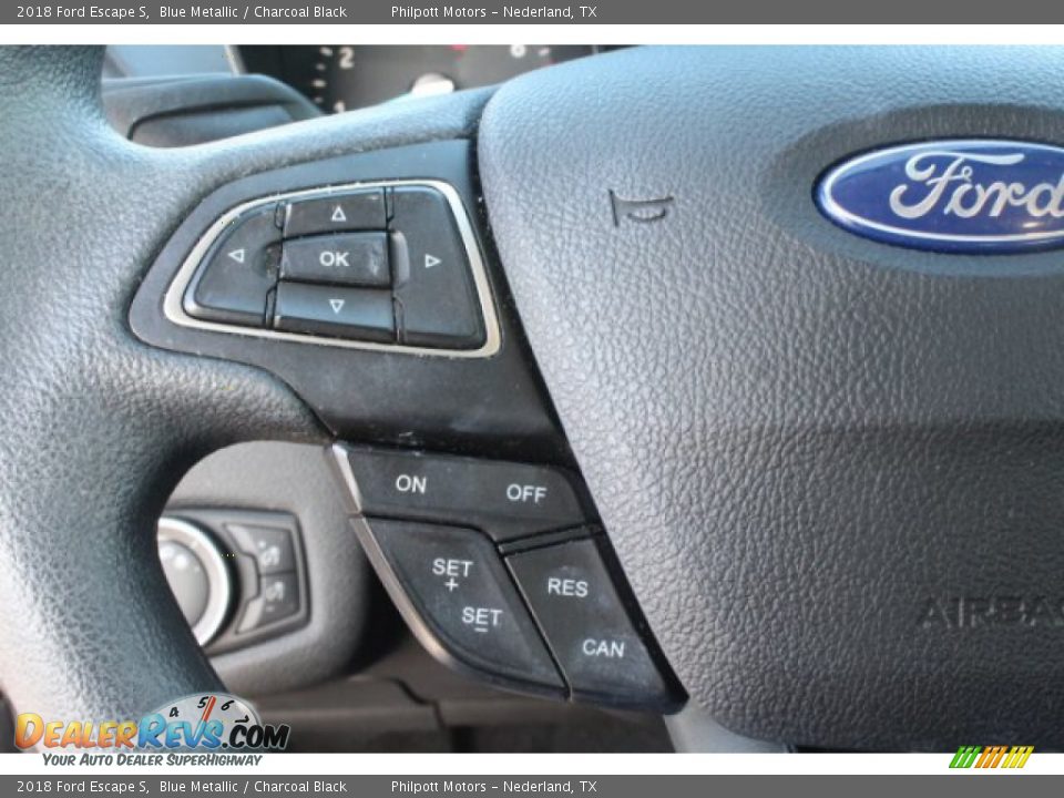 2018 Ford Escape S Blue Metallic / Charcoal Black Photo #16