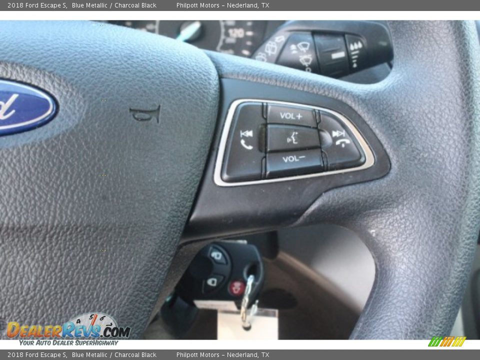 2018 Ford Escape S Blue Metallic / Charcoal Black Photo #17