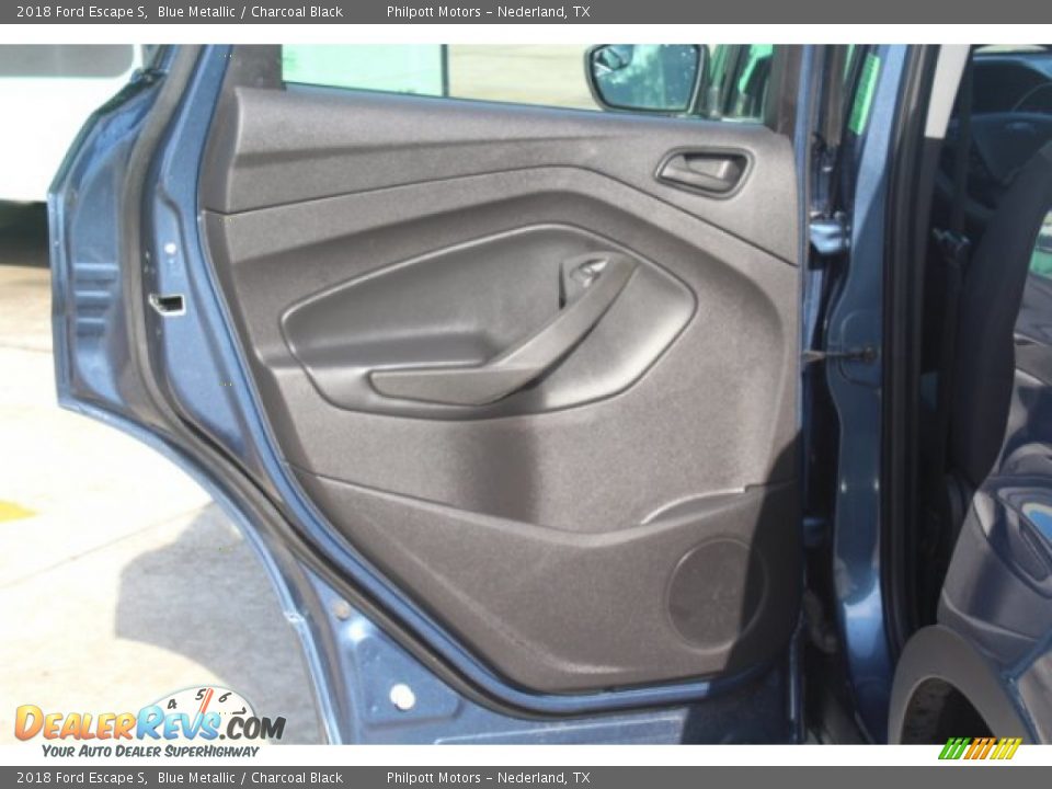 2018 Ford Escape S Blue Metallic / Charcoal Black Photo #18