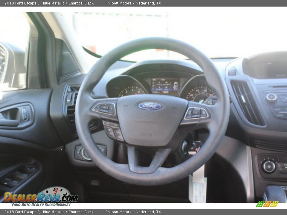 2018 Ford Escape S Blue Metallic / Charcoal Black Photo #21