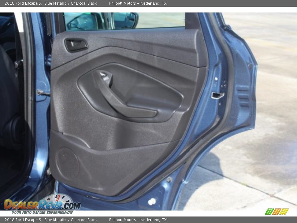2018 Ford Escape S Blue Metallic / Charcoal Black Photo #23