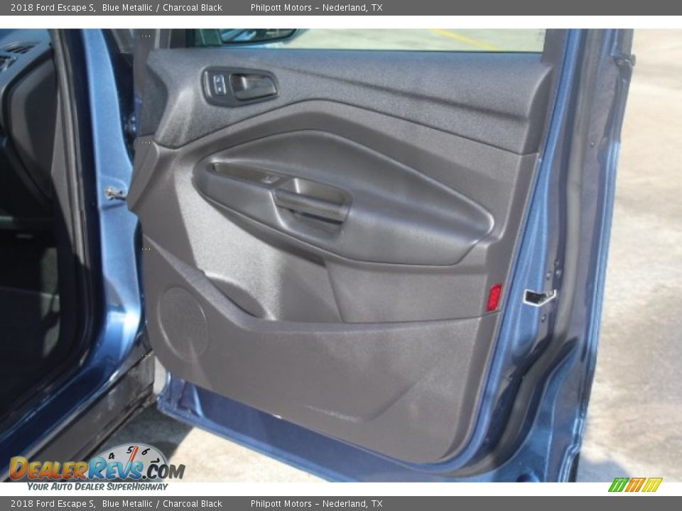 2018 Ford Escape S Blue Metallic / Charcoal Black Photo #25