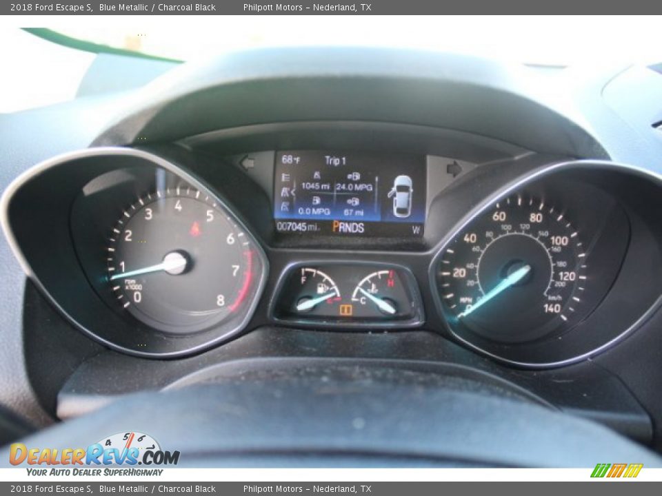 2018 Ford Escape S Blue Metallic / Charcoal Black Photo #27