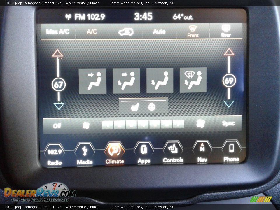 2019 Jeep Renegade Limited 4x4 Alpine White / Black Photo #22