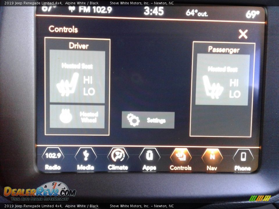 2019 Jeep Renegade Limited 4x4 Alpine White / Black Photo #24