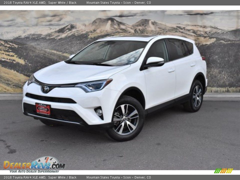2018 Toyota RAV4 XLE AWD Super White / Black Photo #5