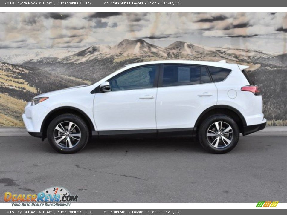 2018 Toyota RAV4 XLE AWD Super White / Black Photo #6