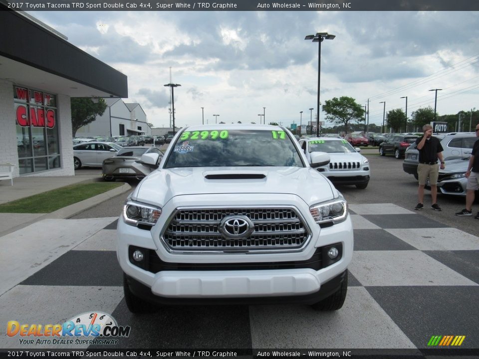 2017 Toyota Tacoma TRD Sport Double Cab 4x4 Super White / TRD Graphite Photo #2