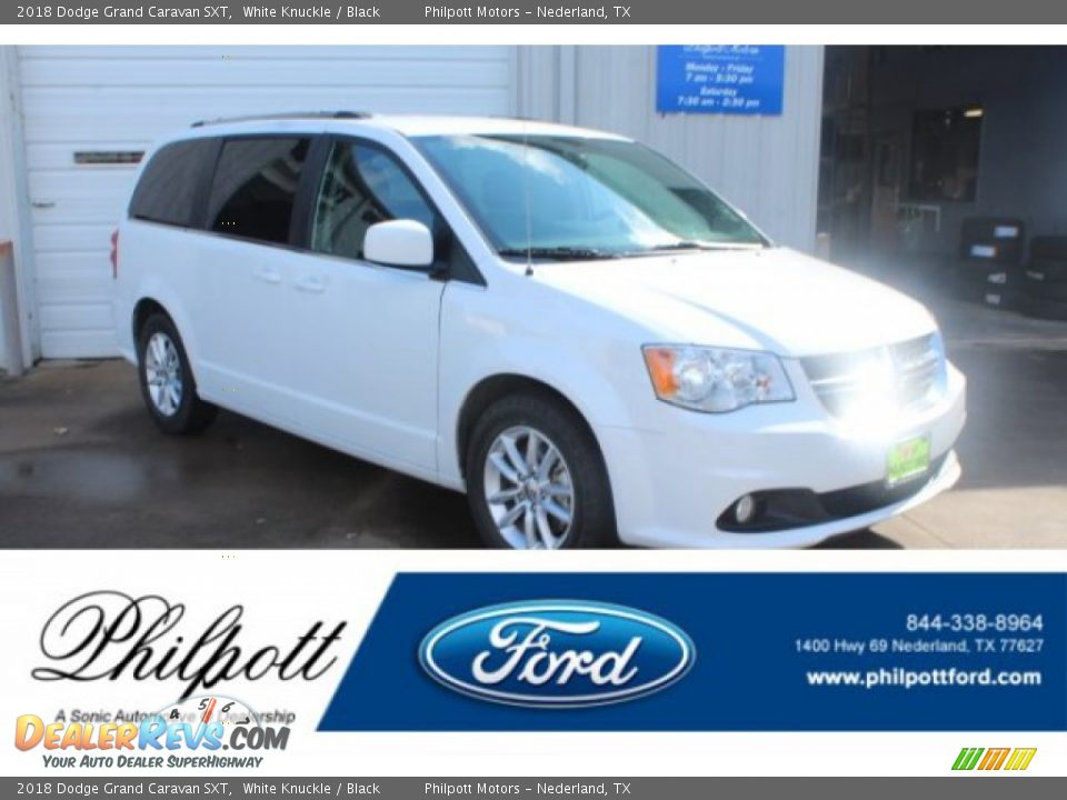2018 Dodge Grand Caravan SXT White Knuckle / Black Photo #1