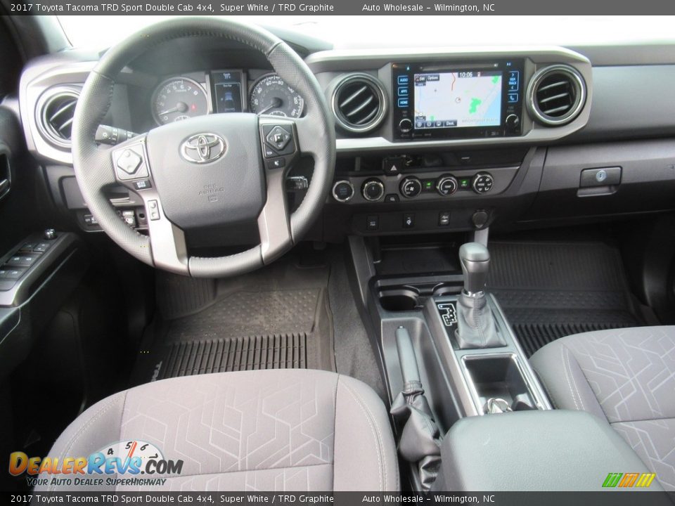 2017 Toyota Tacoma TRD Sport Double Cab 4x4 Super White / TRD Graphite Photo #14