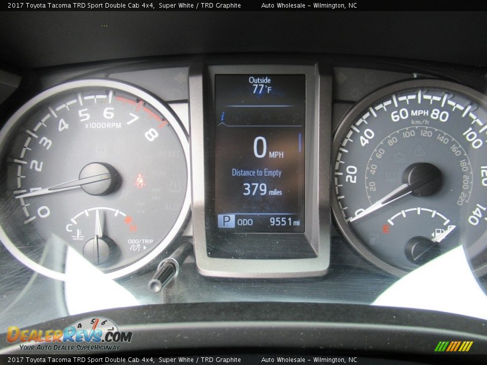 2017 Toyota Tacoma TRD Sport Double Cab 4x4 Super White / TRD Graphite Photo #15