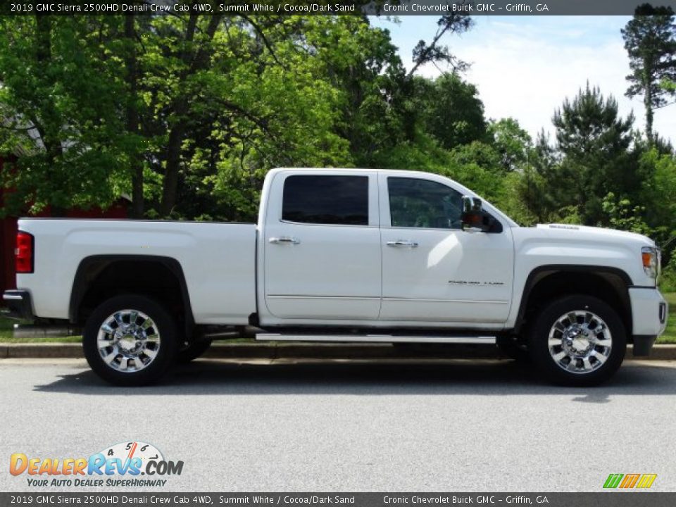2019 GMC Sierra 2500HD Denali Crew Cab 4WD Summit White / Cocoa/Dark Sand Photo #2
